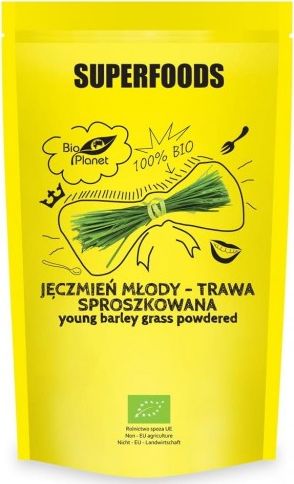 Bio Planet JĘCZMIEŃ MŁODY - TRAWA SPROSZKOWANA BIO 125 g - BIO PLANET