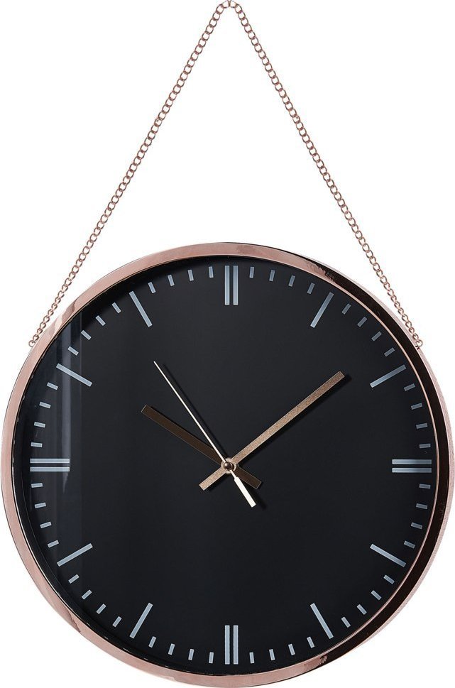 Beliani Zegar ścienny ø 30 cm Czarny BEZAS!