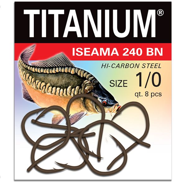 Robinson Haczyk Titanium Iseama r. 1/0, 8szt (02-P-240BN-1/0)