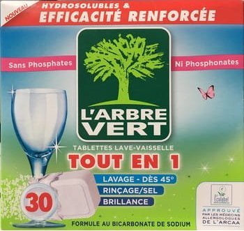 Larbre Vert L'ARBRE VERT 30szt All In One Ekologiczne tabletki do zmywarki