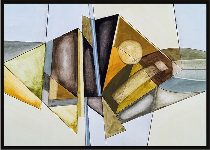 E-druk OBRAZ PLAKAT W RAMIE 53x73 cm Abstrakcja P1588