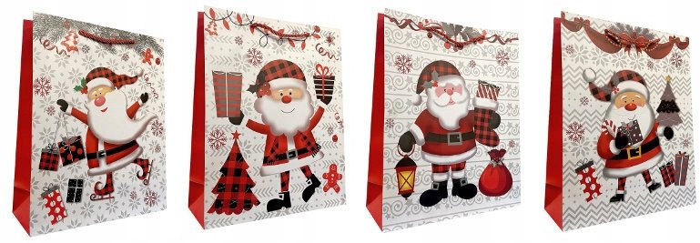 Torebka ozdobna prezentowa JP DW10121B 26x32x10 cm mix cena za 1 szt