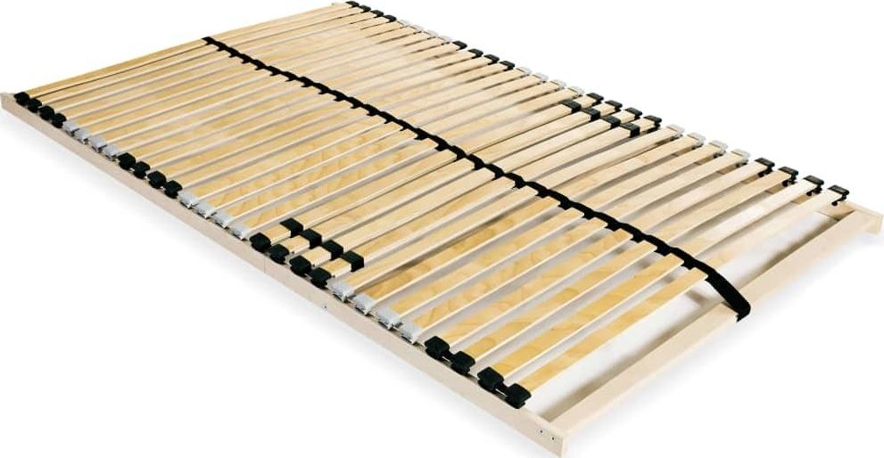 vidaXL Stelaż do łóżka z 28 listwami, drewno FSC, 7 stref, 100 x 200 cm