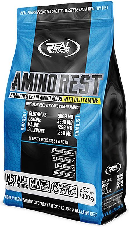 Real Pharm Amino Rest Apple Rhubard 1000g