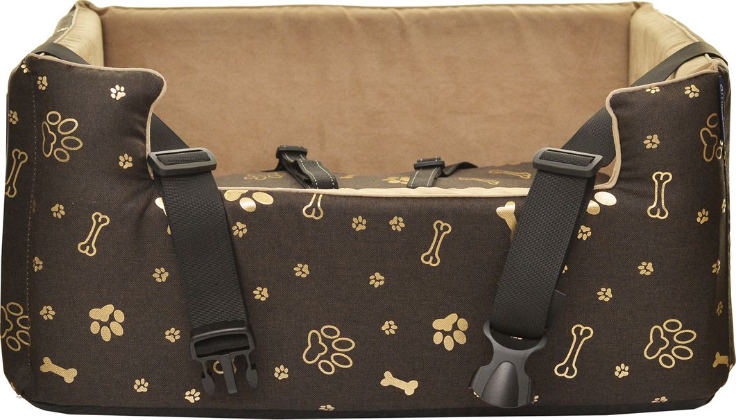 Boutiquezoo FOTELIK SAMOCHODOWY DLA PSA LEGOWISKO MATA ECO BRĄZ ZŁOTY M