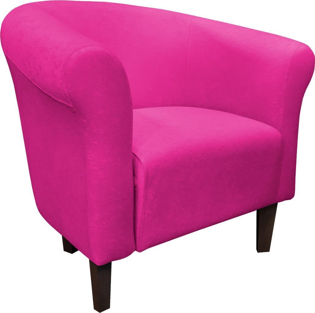 Atos Fotel Milo Mikrofaza 10 różowy nogi 15 venge