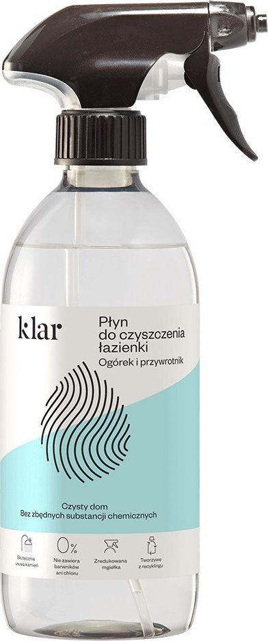 KLAR KLAR_Płyn do czyszczenia łazienki Ogórek i Przywrotnik 500ml