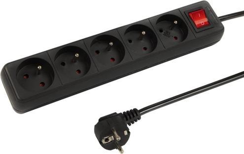 Listwa zasilająca Blow 5 gniazd 2.8 m czarna (2_290937_20220221162135)