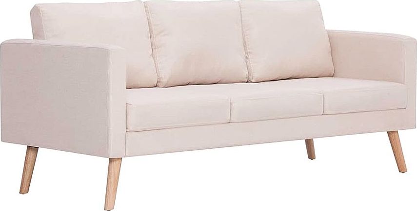 Elior Trzyosobowa kremowa kanapa - Lavinia 3X