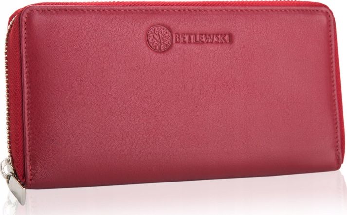 Betlewski BETLEWSKI Skórzany portfel damski SOFTLY