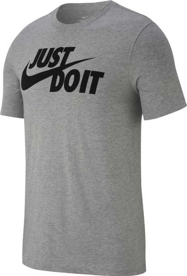 Nike Koszulka męska Tee Just do It Swoosh szara r. 2XL (AR5006 063)