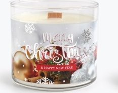 Mondex Świeca CYLINDER ŚW woskowa szkło małe kremowa