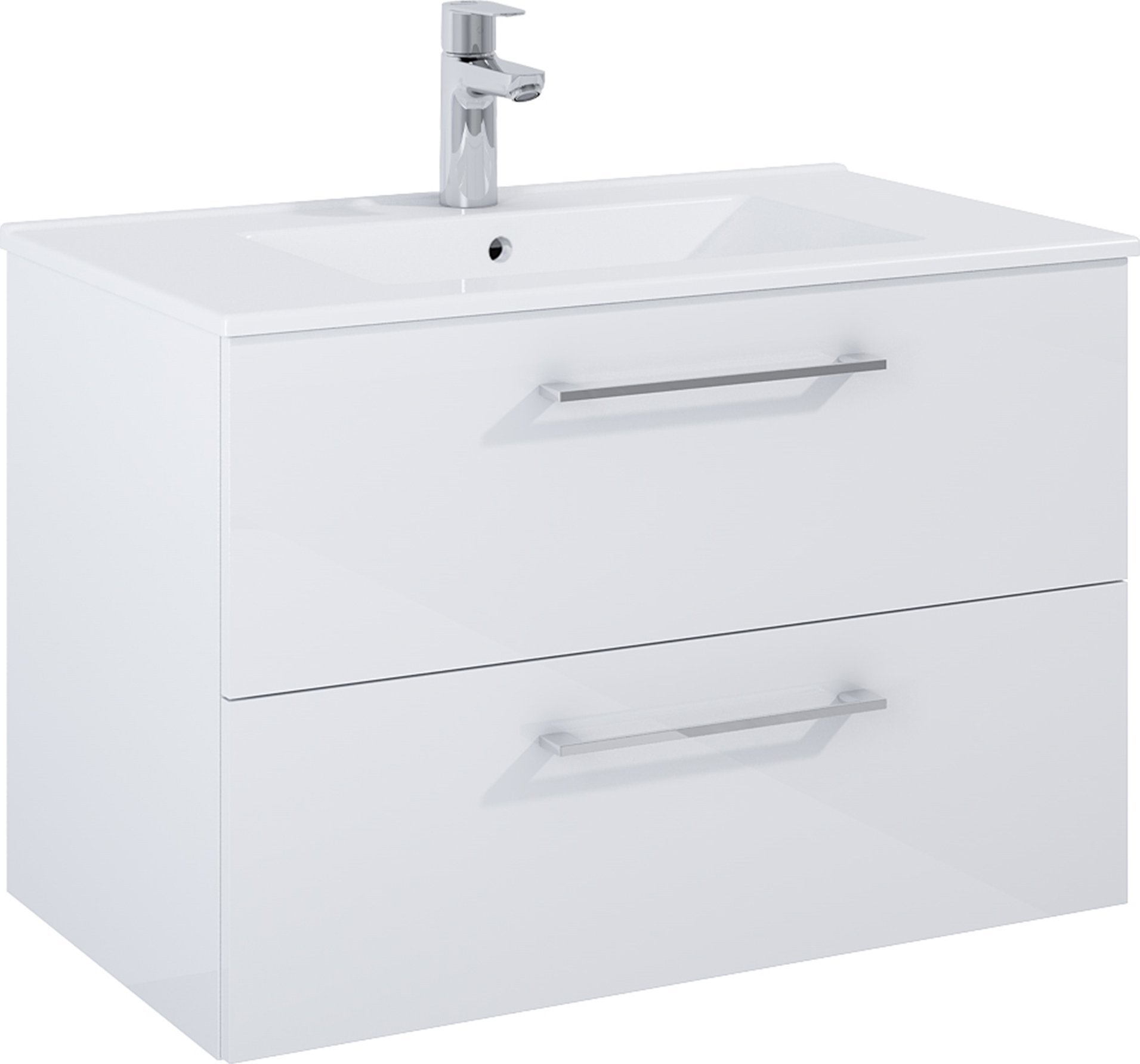 Alkotest A857950806 / ROCA / ROMA / SZAFKA ŁAZIENKOWA 80 CM Z 2 SZUFLADAMI, DO KOMPLETACJI Z UMYWALKĄ HEBE, BIAŁY POŁYSK / ZAMIENNIK 5110011 /