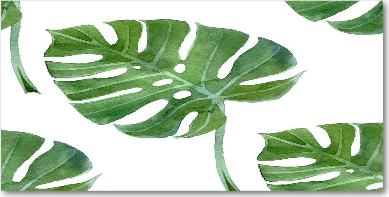 Tulup Tulup Obraz Na Szkle Hartowanym 120x60 Obraz Szklany Monstera