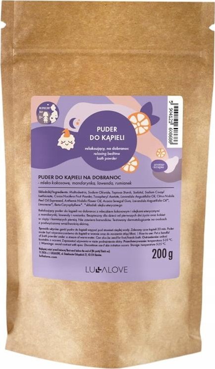 Lullalove Puder do kąpieli na dobranoc 200g