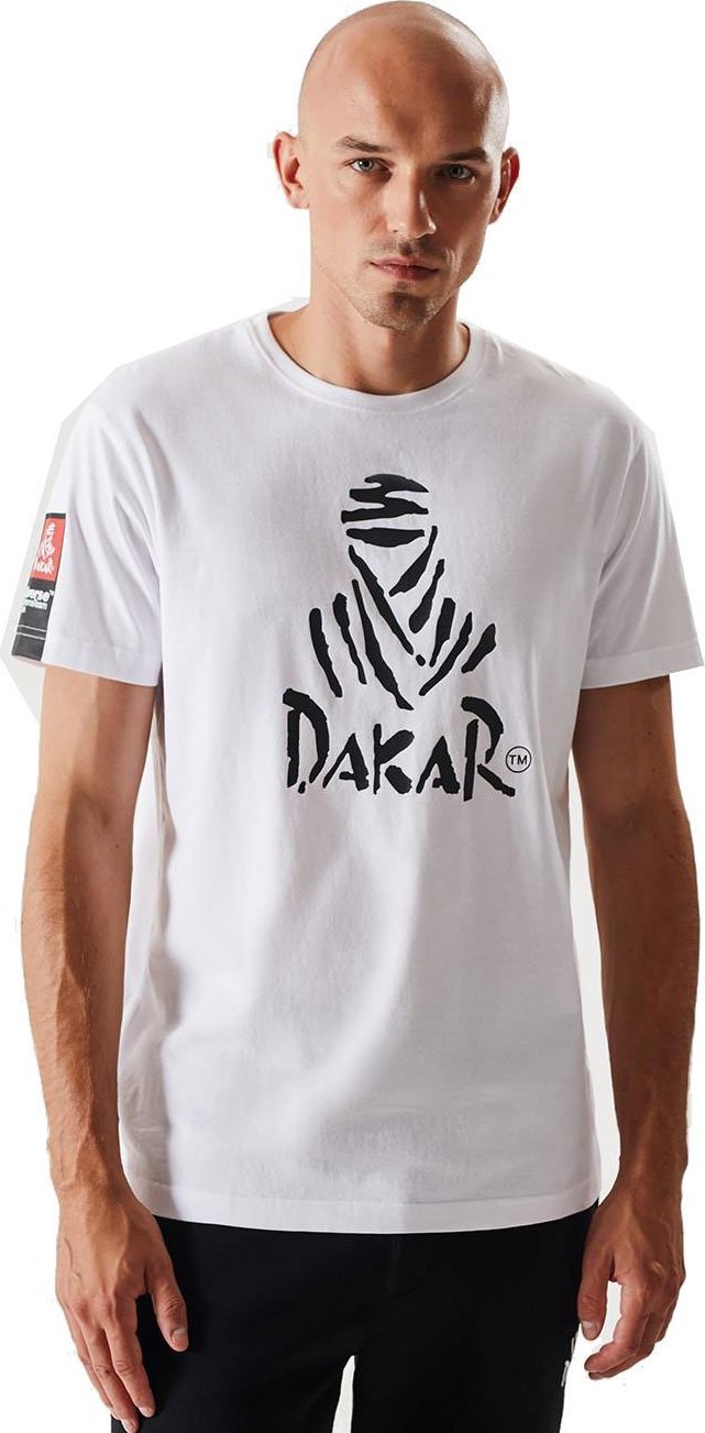 Dakar Koszulka t-shirt męska Dakar DKR 0122 white XXL