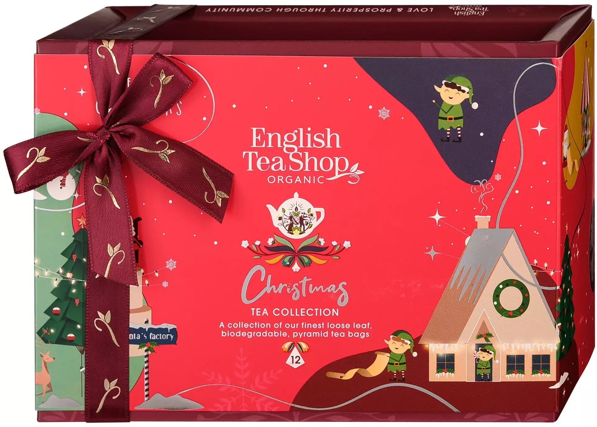 English Tea Shop Zestaw herbat Christmas Red Wonders - łącznie 12 piramidek