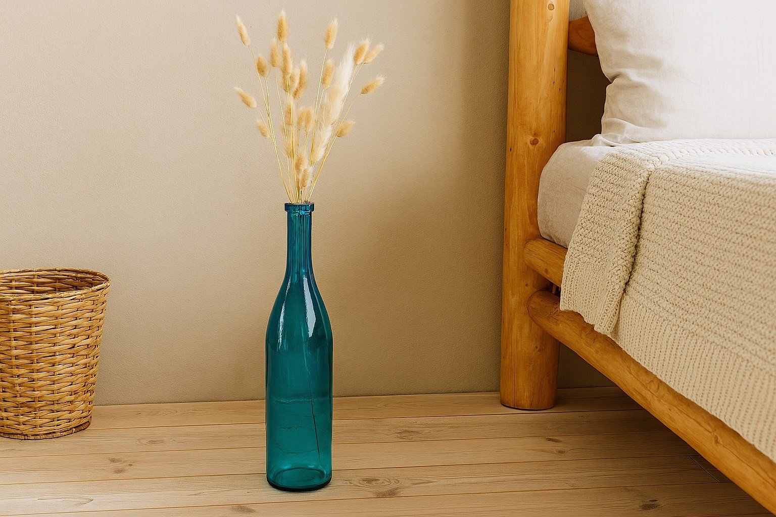 Butelka dekoracyjna wazon 75 cm niebieska 4766 San Miguel