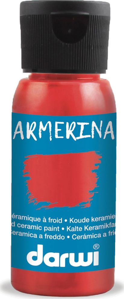 DARWI Farba do ceramiki czerwona-cynober, 50 ml