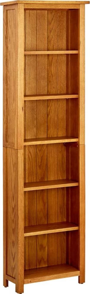 vidaXL 6-poziomowy regał na książki, 52x22x180 cm, lite drewno sosnowe