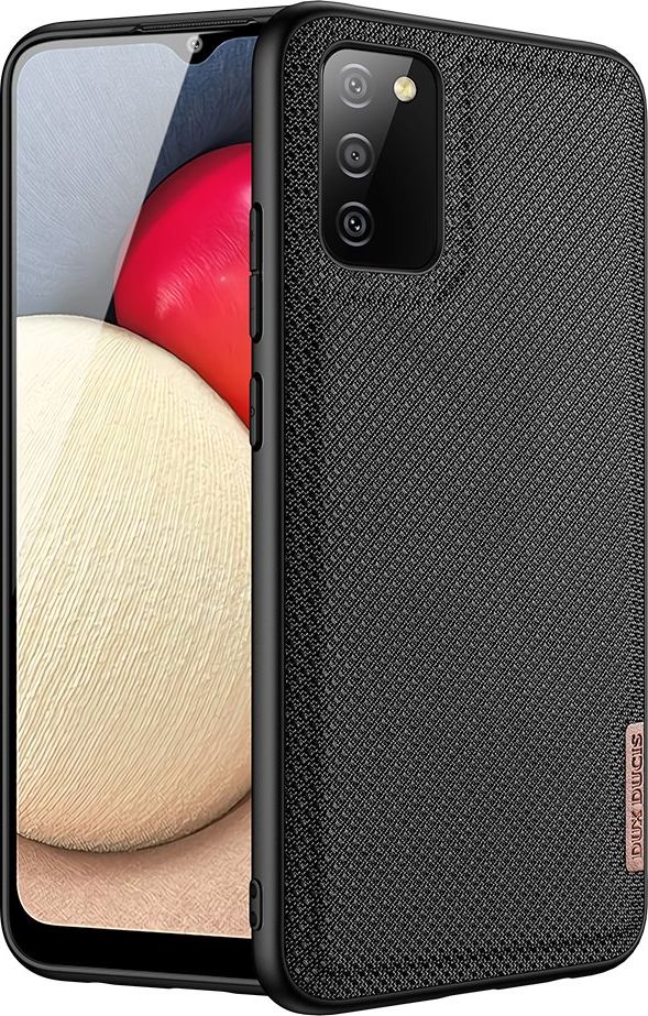 Hurtel Dux Ducis Fino etui pokrowiec pokryty nylonowym materiałem Samsung Galaxy A02s EU czarny