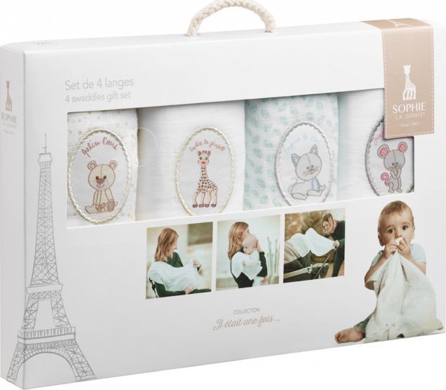 VULLI Sophie la giraffe muslins 4 pcs. 850724