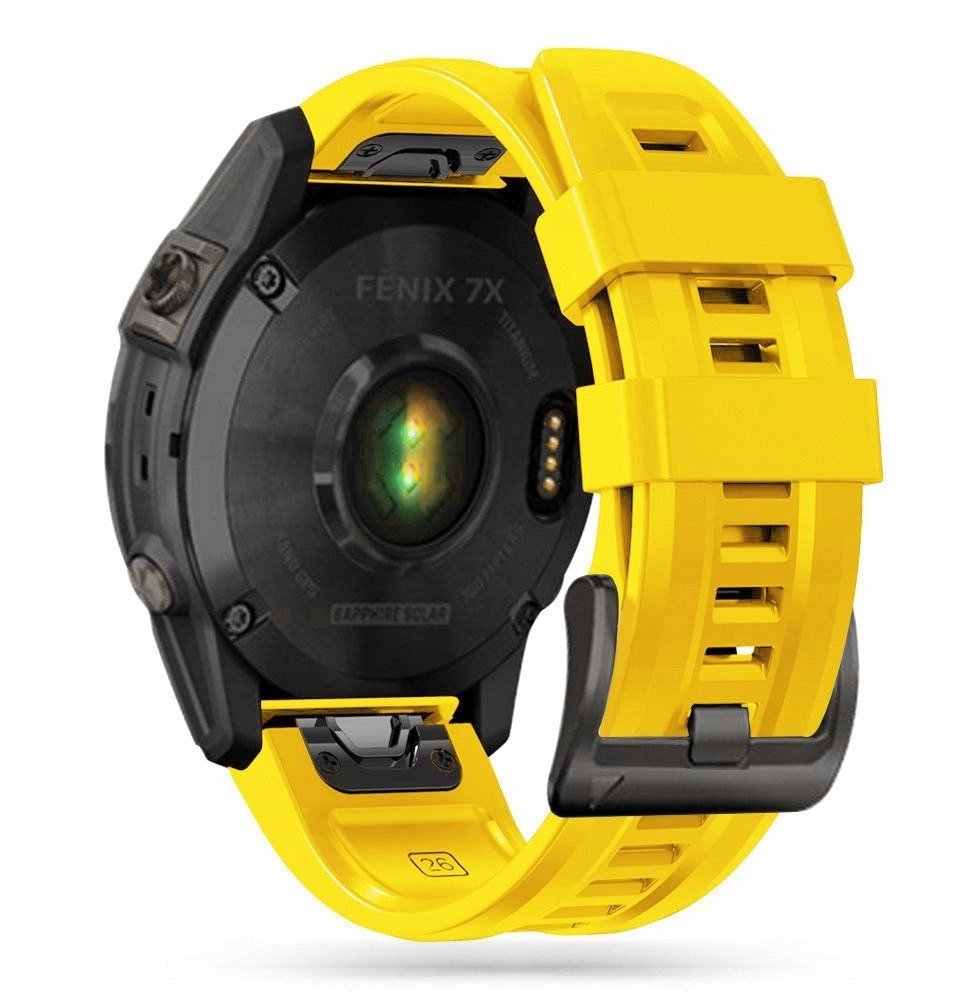 Pasek silikonowy 22mm do Garmin - model Tech-Protect, żółty