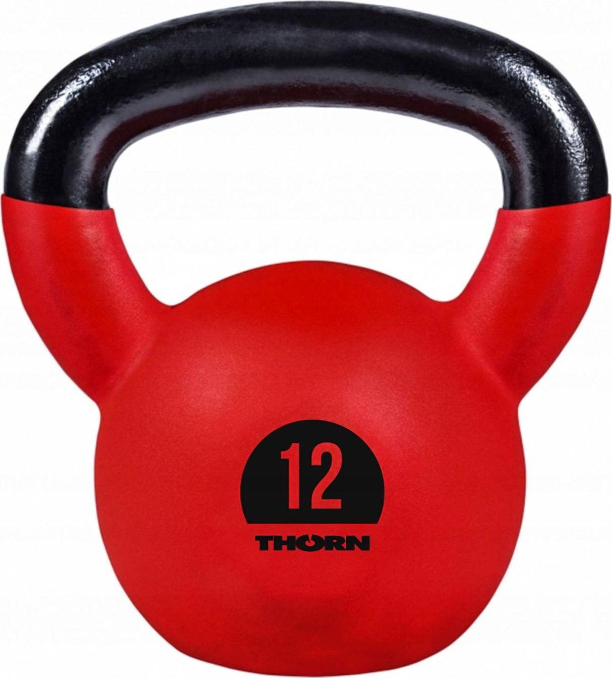Kettlebell Thorn+Fit Cast-Iron gumowany 12 kg