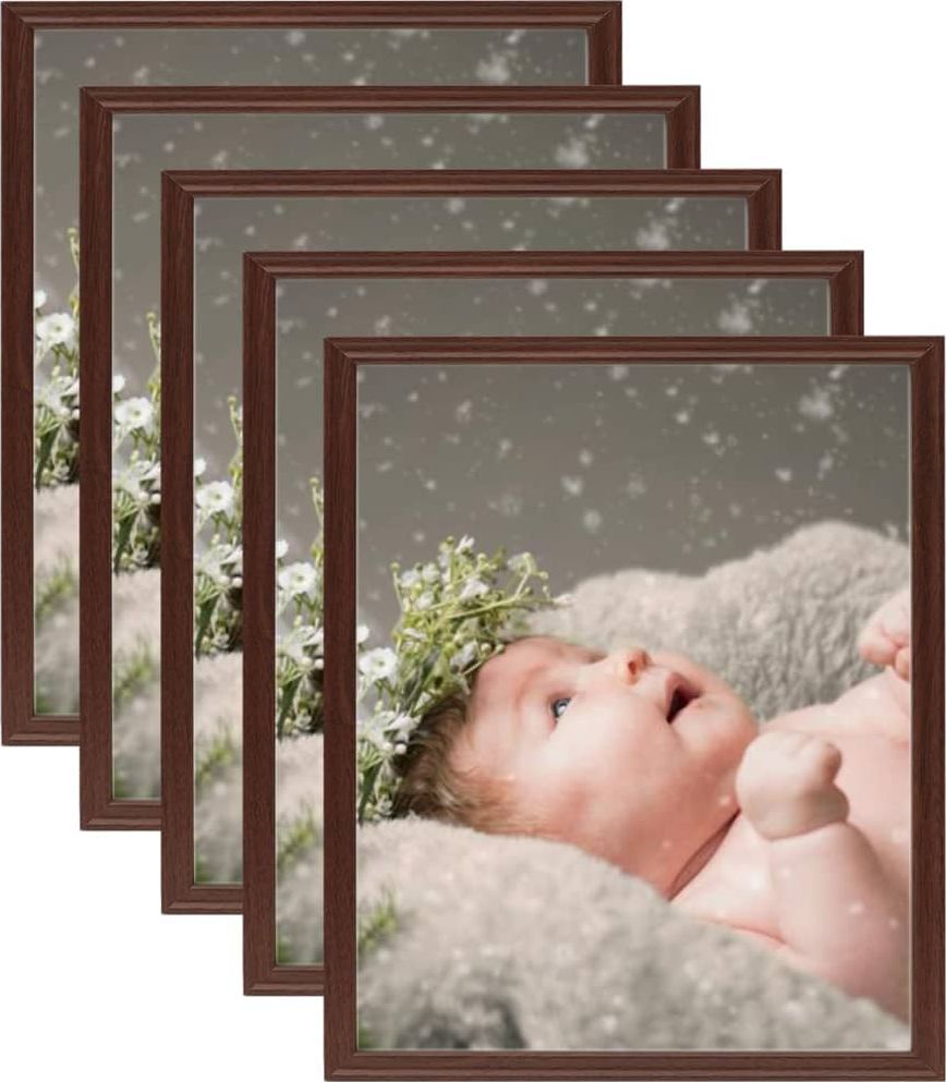 Ramka vidaXL Ramki na zdjęcia, 5 szt., ścienne lub stojące, 28x35 cm