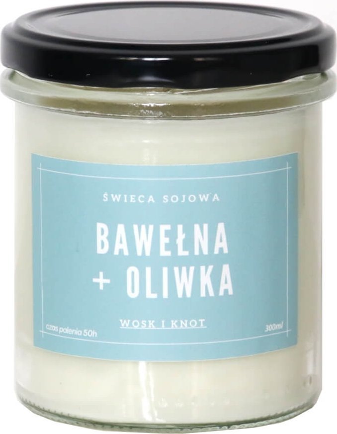 Cup&You Świeca zapachowa BAWEŁNA OLIWKA urocza dekoracja