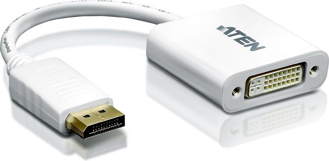 Adapter AV Aten DisplayPort - DVI-I biały (VC965-AT)