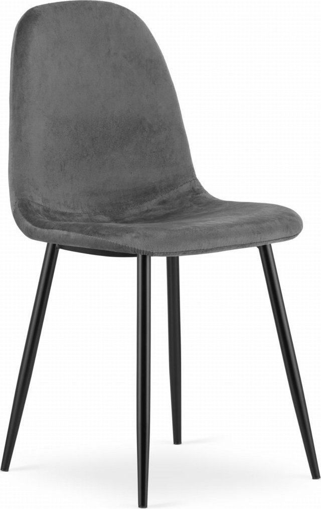 Leobert Krzesło COMO - ciemny szary aksamit x 1