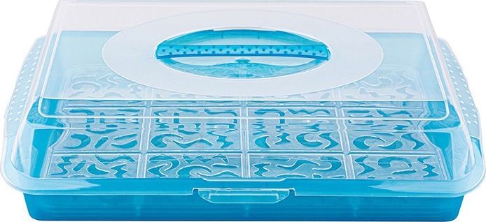 Keeeper pojemnik na ciasto party-butler 45x35x11cm niebieski pastel (10677)!