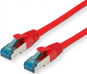 Value VALUE PatchCord S/FTP Kat.6a czerwony 0.5m