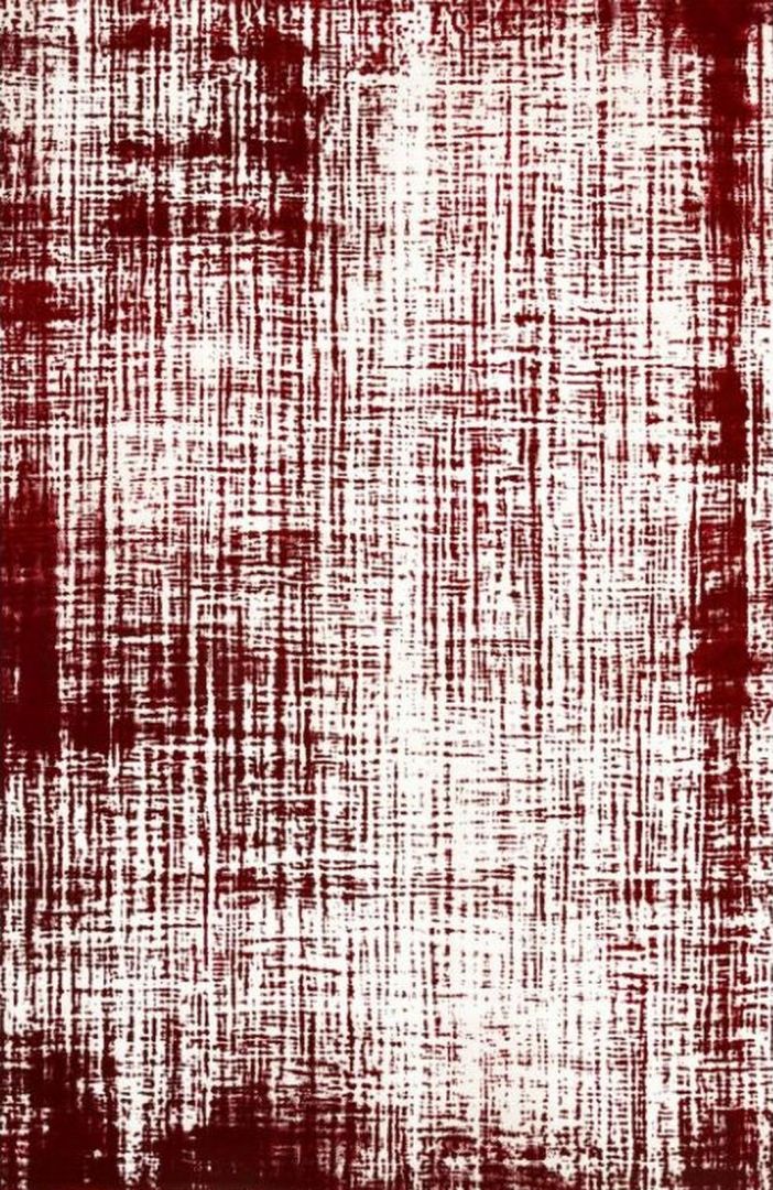 Agnella Białystok Dywan akrylowy do salonu BAKLAWA Czerwono Szary MELBA Prostokąt 200x290 cm