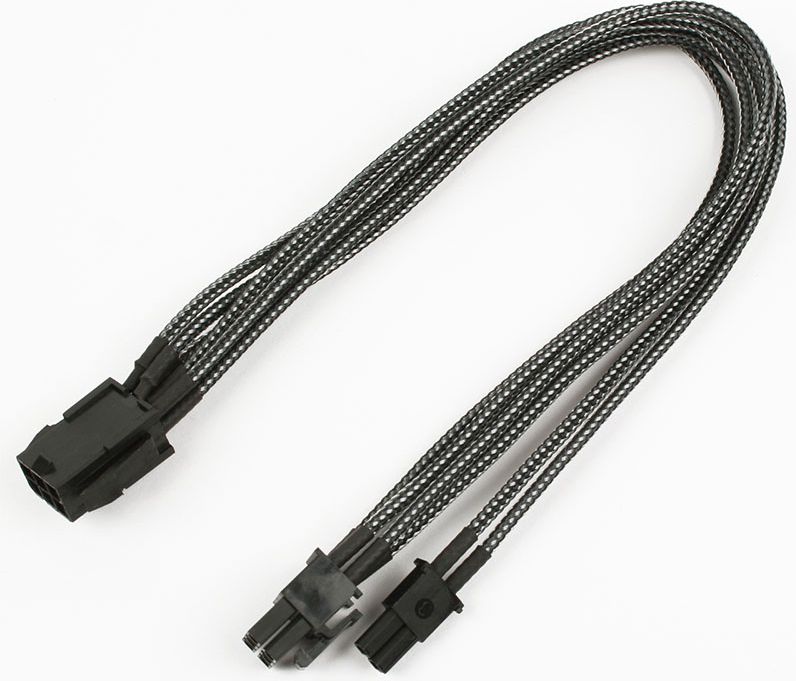 Nanoxia PCIe 6-pin - PCIe 8-pin, 0.3m, Grafitowy (NXP683EC)