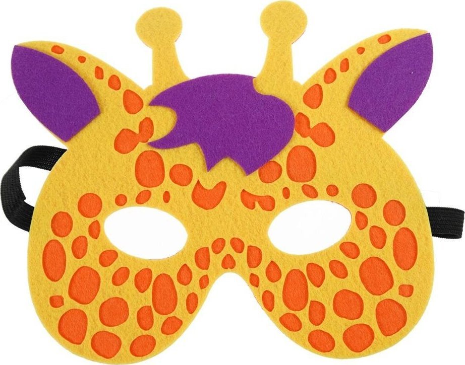 Filcowa maska zwierzątka - żyrafa