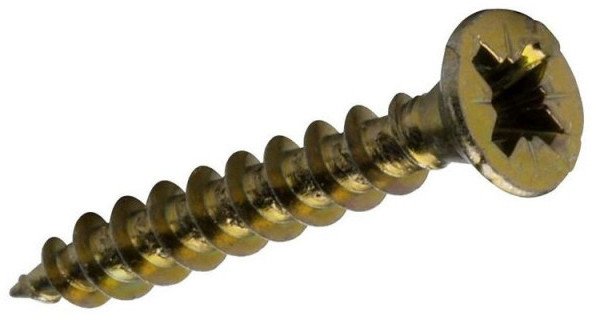 CHIPBOARD SCREW 6.0X80/48 YELLOW ZP(200)