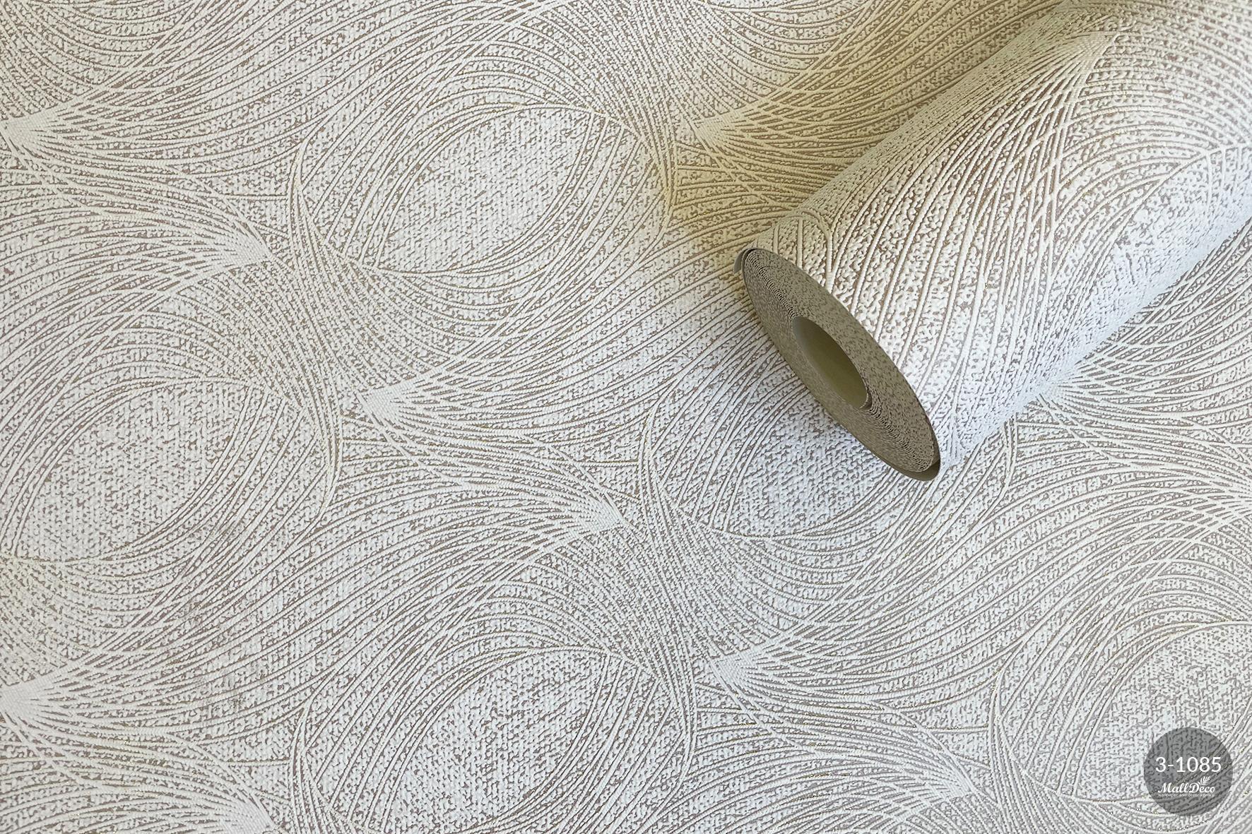 MallDeco TAPETA WINYLOWA MARENGO CAPPUCCINO