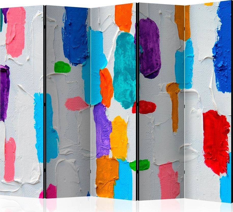 Artgeist Parawan 5-częściowy - Swatanie kolorów II [Room Dividers] uniwersalny
