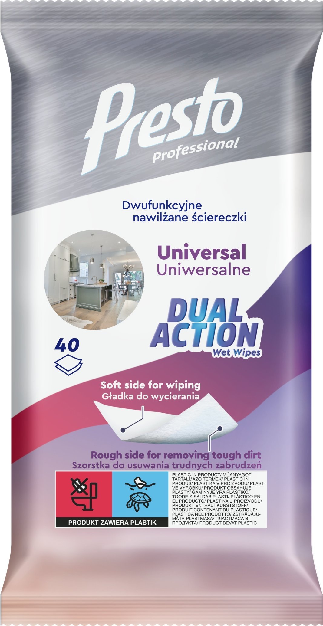 Osram Presto Dwufunkcyjne nawilżane ściereczki 40 sztuk