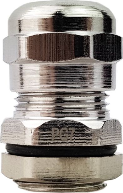 Degson PG7 Dławnica kablowa 3-6.2mm IP68 mosiądz niklowany DGN 3084