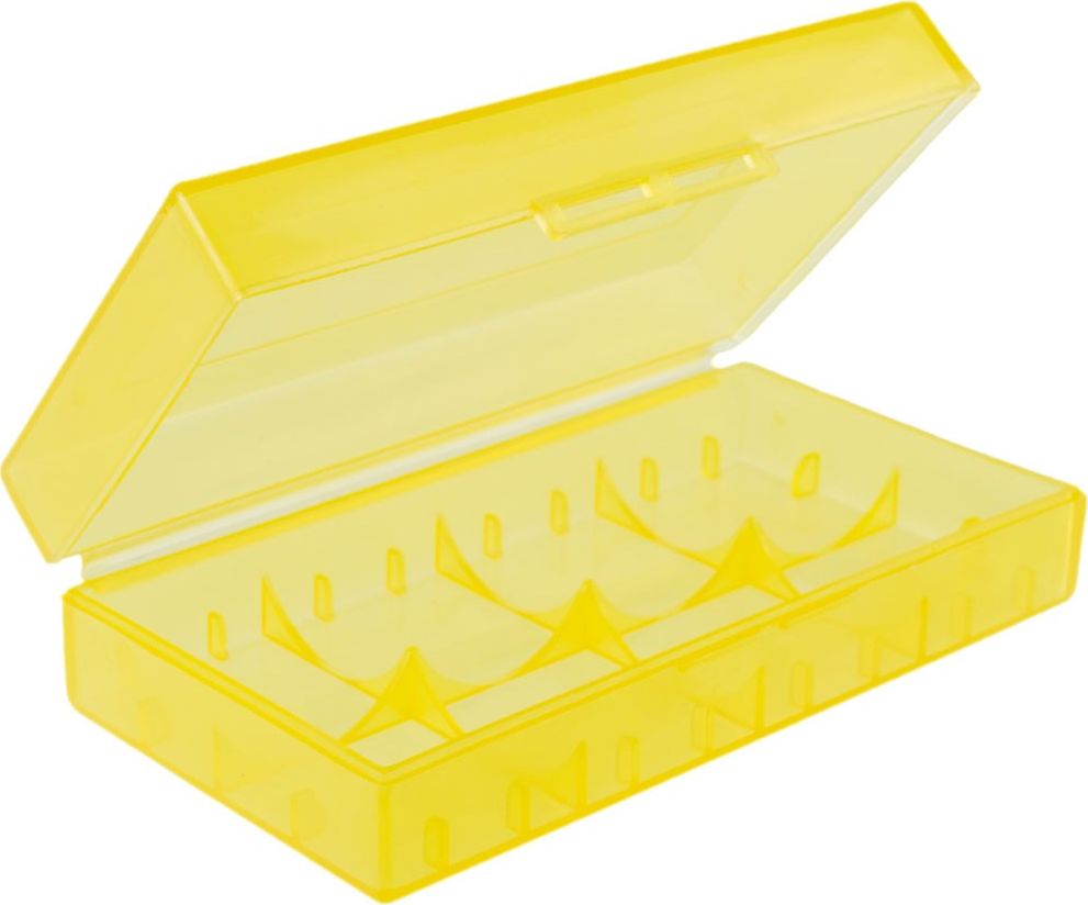 CR123 Pudełko na baterie żółte 18650 1 szt.