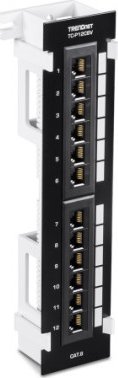 Triton Patch panel TRENDnet TC-P12C6V, 12-portowy, naścienny, nieekranowany Cat.6