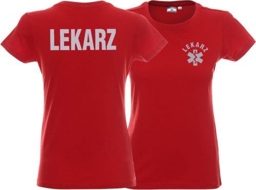 LPP - Promostars Koszulka ratownicza czerwona damska odblaskowa FUNKCYJNA