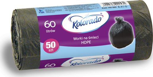 Kolorado Worki na Śmieci HDPE 60L Kolorado - 50szt.