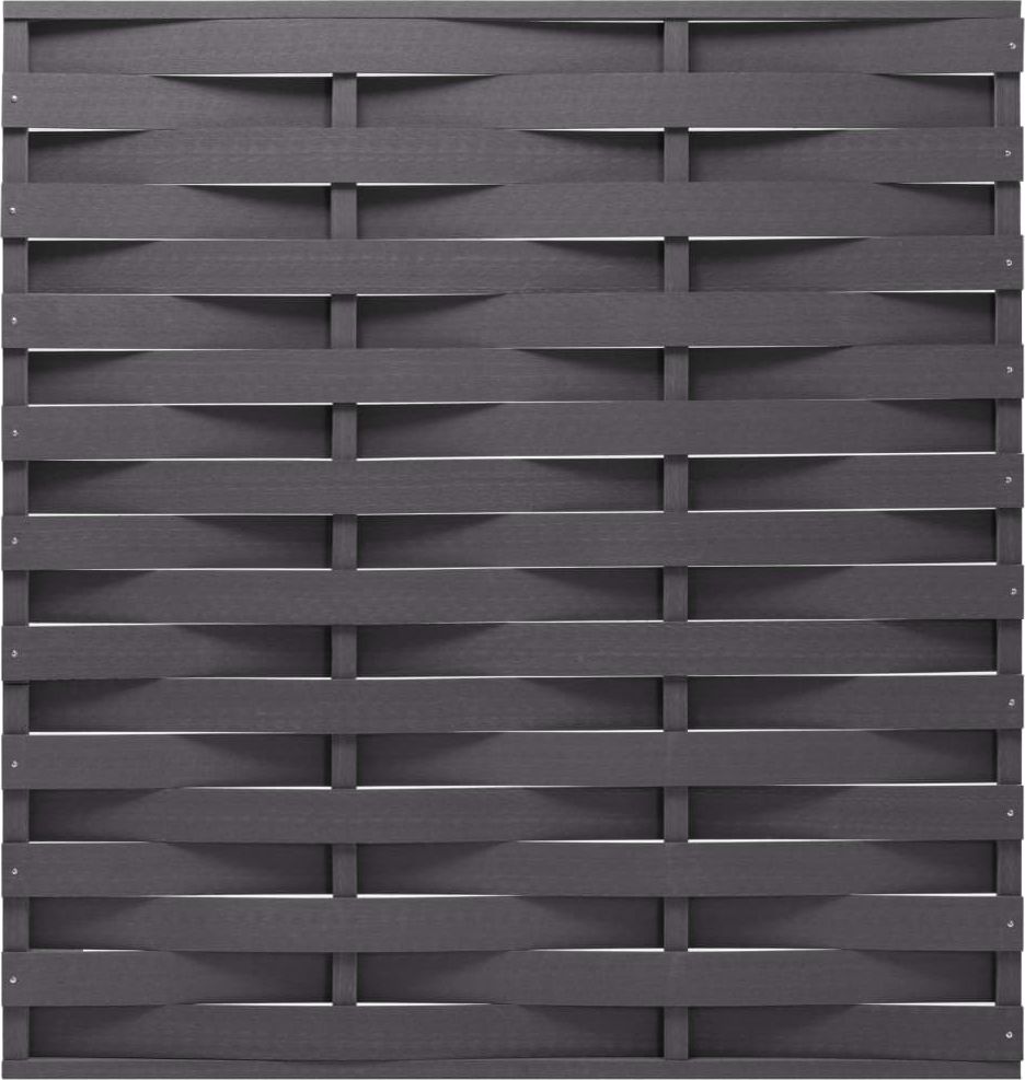 vidaXL Panel ogrodzeniowy z WPC, 170x180 cm, szary