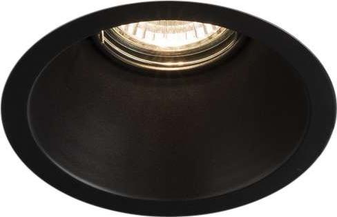 Shilo Wpuszczana LAMPA sufitowa KAMI 3326 Shilo okrągła OPRAWA podtynkowa OCZKO metalowe czarne