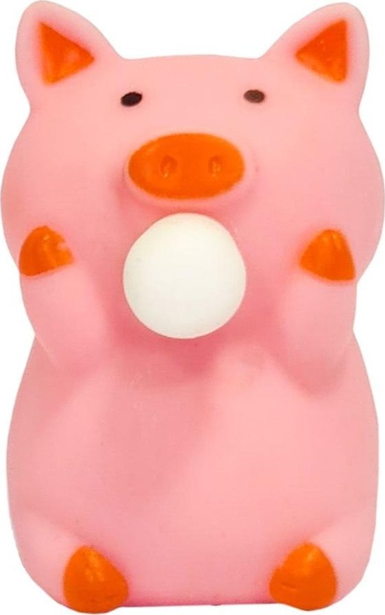 Gniotek z gumą balonową - Świnka