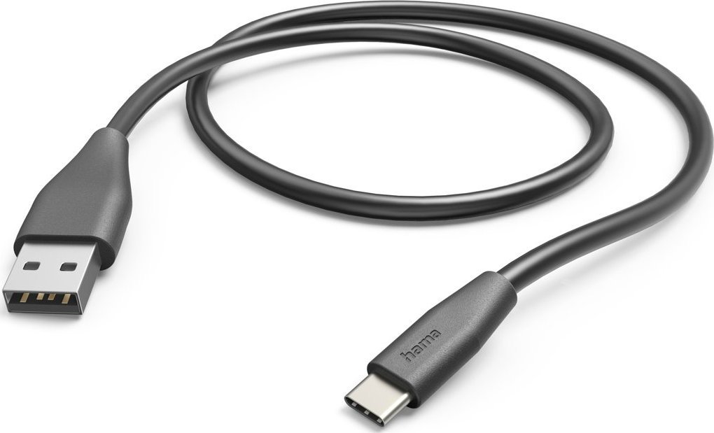 Kabel USB Hama USB-A - USB-C 1.5 m Czarny (002015950000)